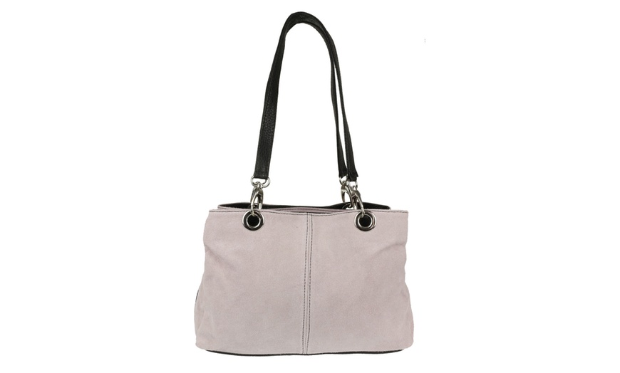 Image 34: Nubuck Suede Handbag