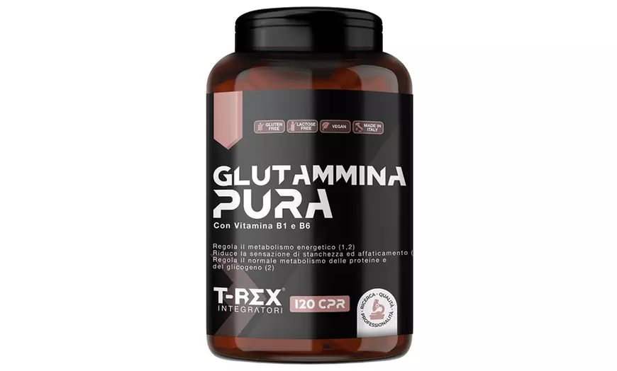 Image 5: Aminoacidi essenziali, glutammina e arginina T-Rex Integratori