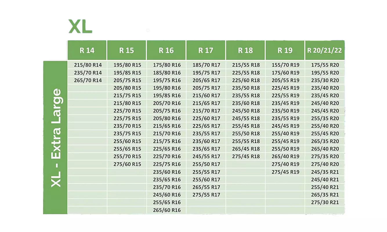 Set di 2 catene da neve in tessuto