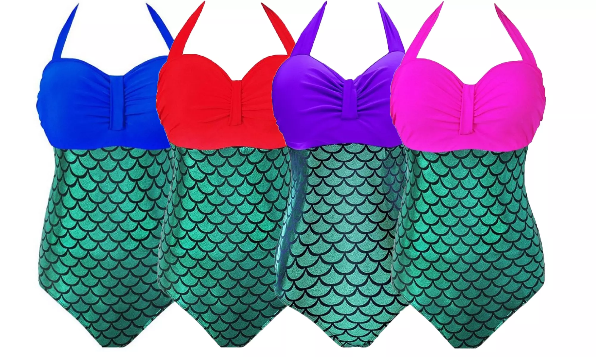 Women's Plus-Size Mermaid Swimsuit - Primary Image