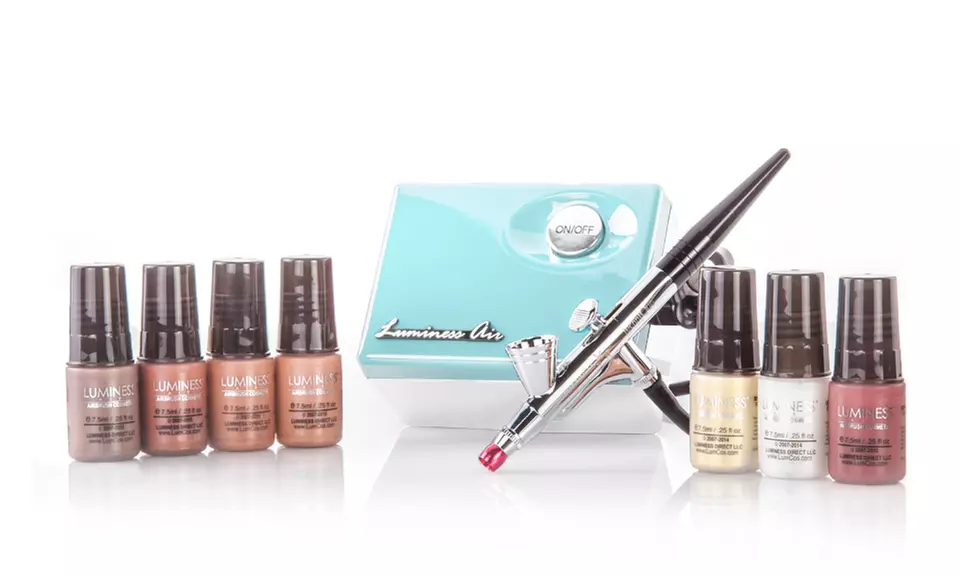 Luminess Air Limited Edition Aqua & White Legend Airbrush System With Cosmetic Starter Kit - Second Medium