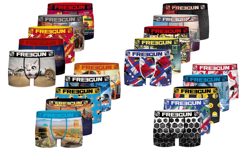 Image 6: Lot de boxers surprise Freegun pour homme en microfibre