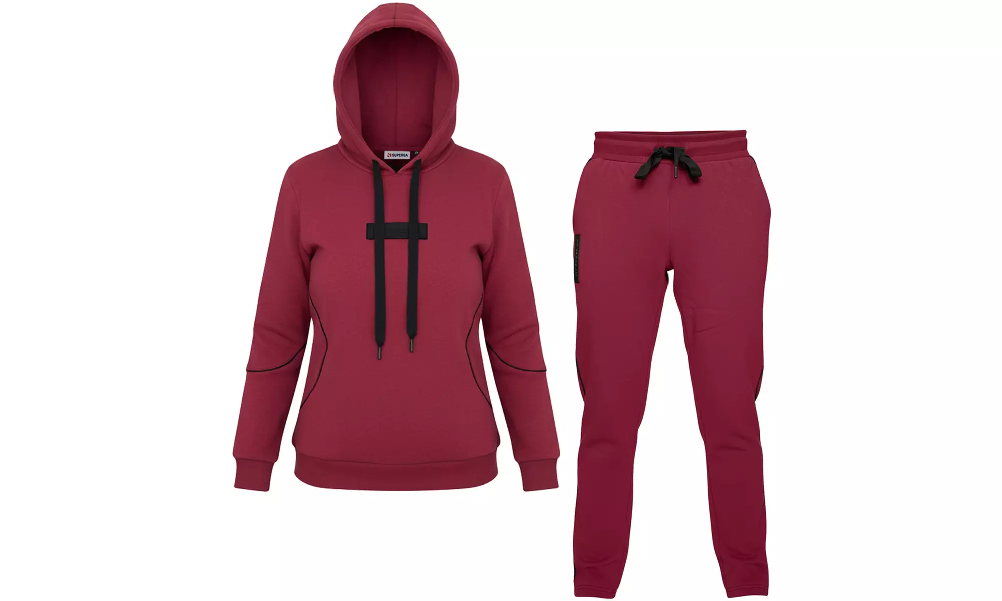 Tuta da donna in cotone felpato Superga