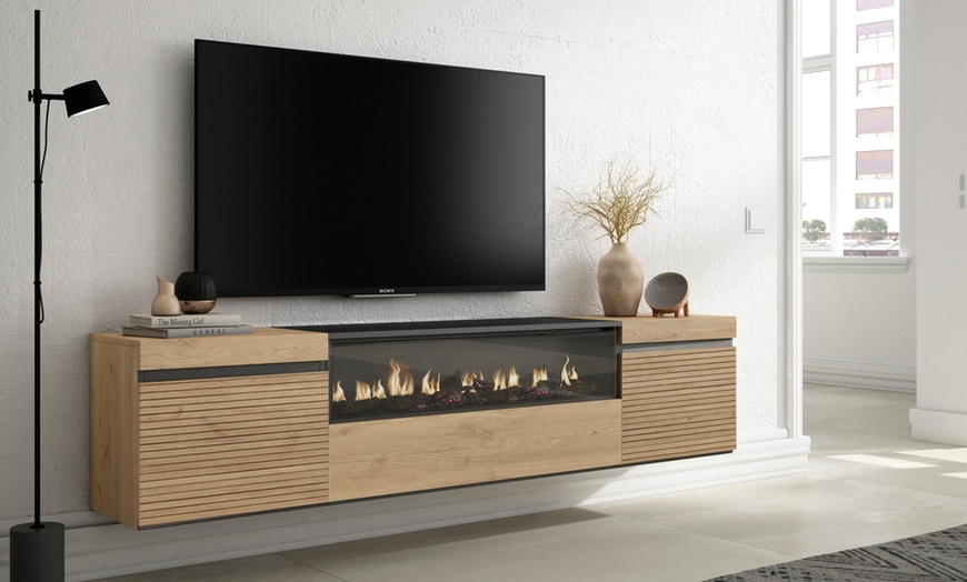Image 23: Meuble TV avec ou sans cheminée électrique LED