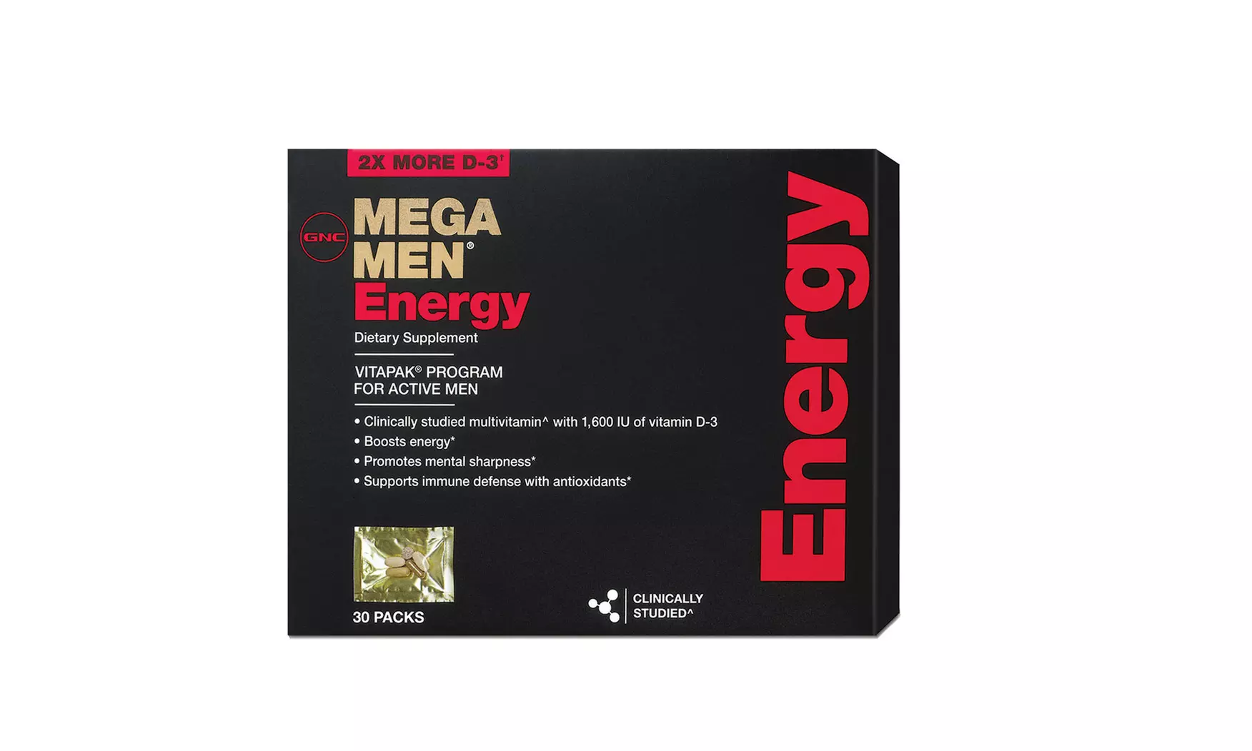 GNC Mega Men Energy Vitapak (30-, 60-, or 90-Count) - Second Medium