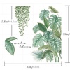Image 4: Autocollants muraux en forme de plantes tropicales