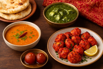 Für 1 Person: 3-Gänge-Grillmenü indischer Art - Indian Street Food