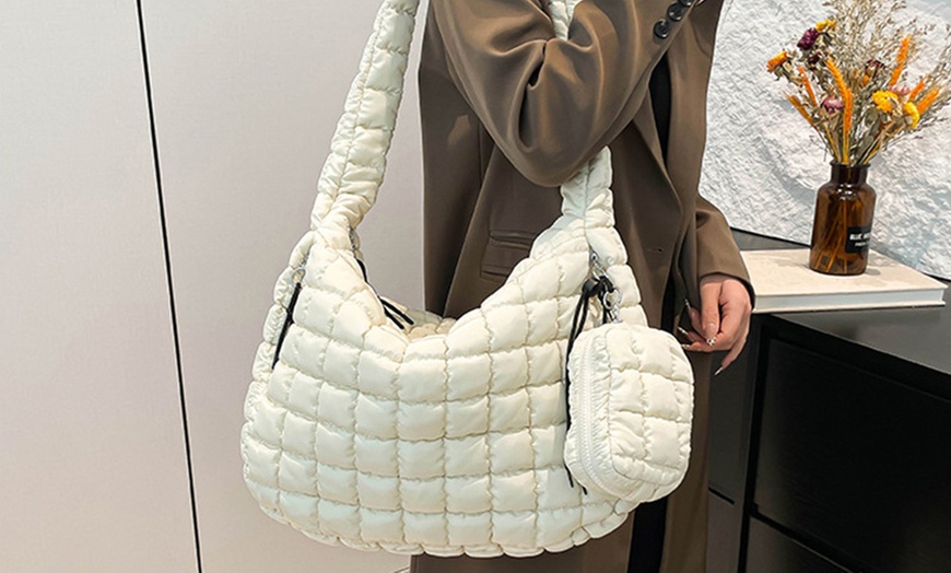 Image 4: Sac cabas matelassé pour femme