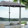 Image 10: Outsunny 4.4m Double-Sided Sun Umbrella Garden Parasol