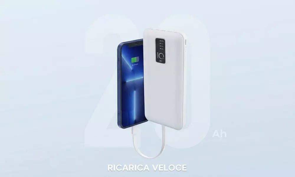 Power Bank 2000 mAh coloris aléatoire