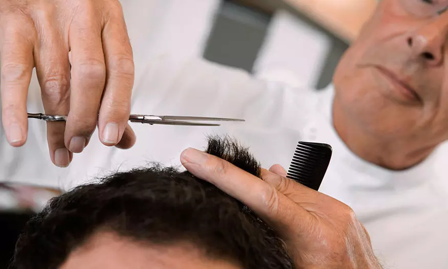 Men's Cut with Optional Wash and Razor Finish from at Salem's Elite Hair Salon & Spa (Up to 50% Off)  - Primary Image