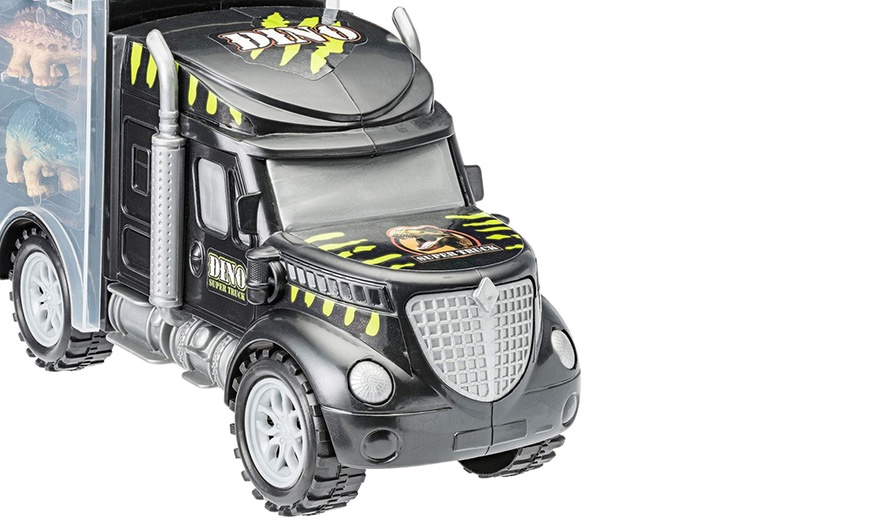 Image 5: Dinosaur Truck Carry Case with 12 Dinosaur Figures