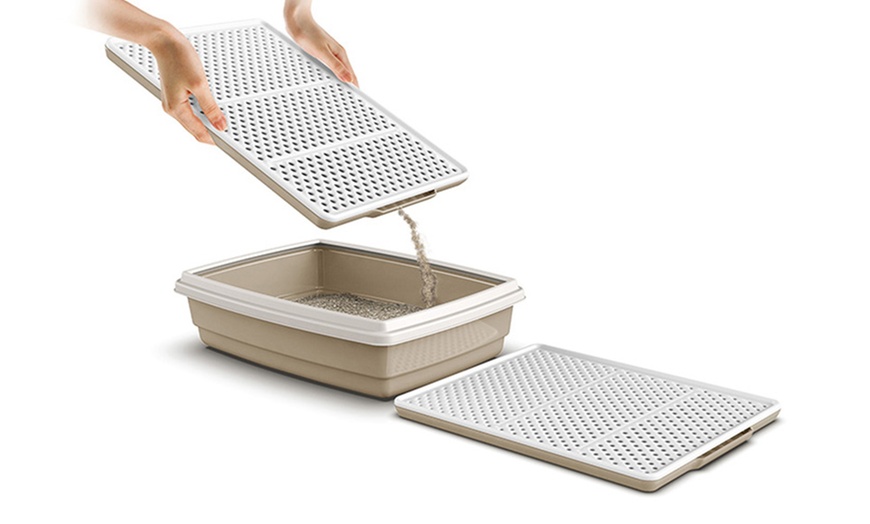 Image 10: Tapis rigide antidérapant de litière pour chat