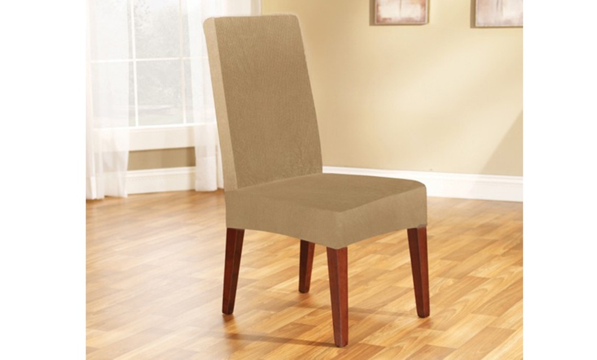 Image 4: Sure Fit Dining Chair Covers