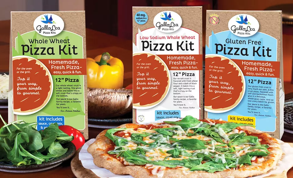 4-Pack of GalloLea Organics Pizza-Making Kits. Multiple Options from $24.99–$25.99.  - Primary Image