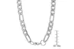 Men's Choice of Stainless Steel Figaro Necklace or Figaro Chain And Bracelet Set - Second Medium