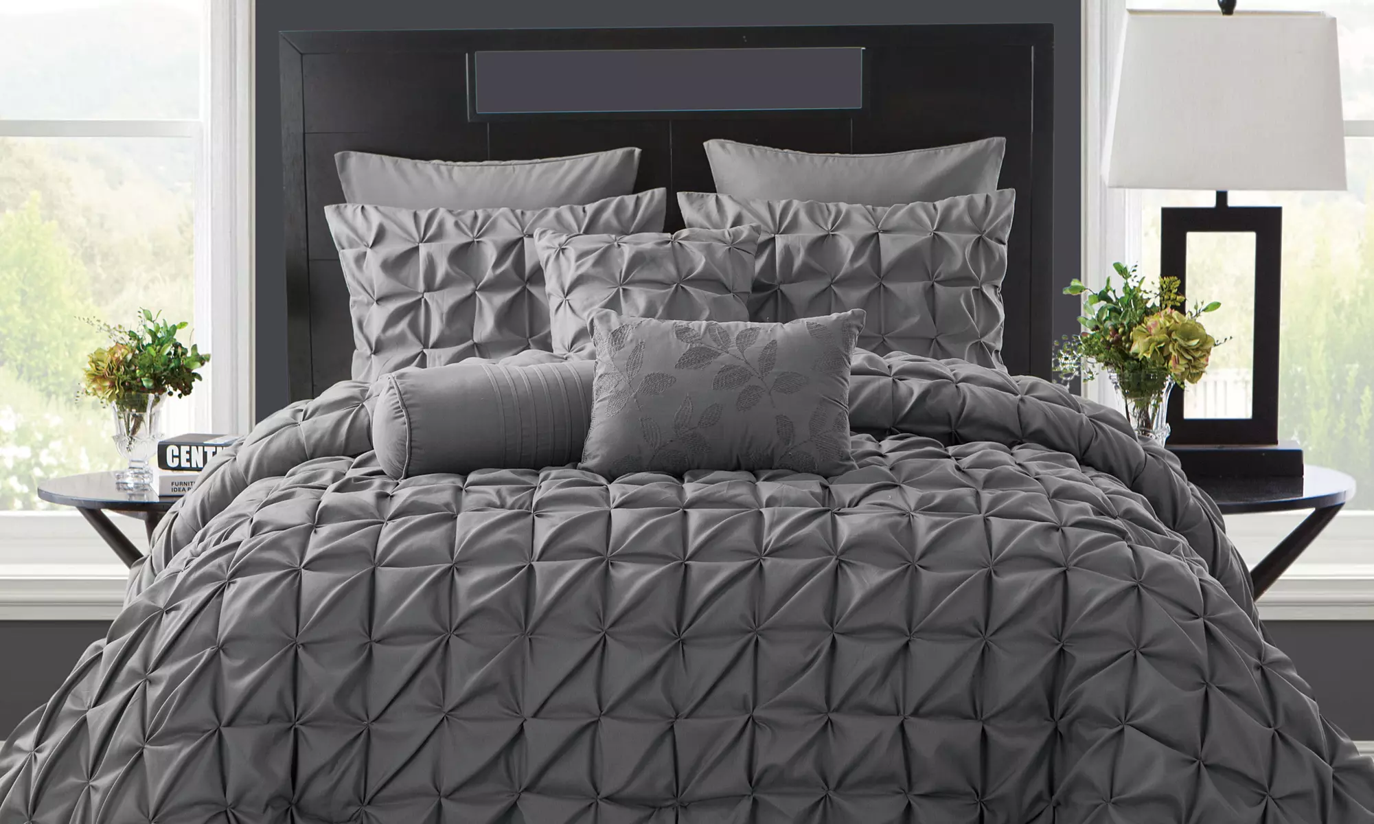 Maison Pinch Pleat Duvet Cover Set (3-Piece) - Primary Image