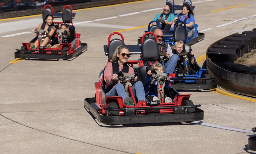 Image 2: Thrill-seekers unite! Unlimited go-kart rides at Broadway Grand Prix