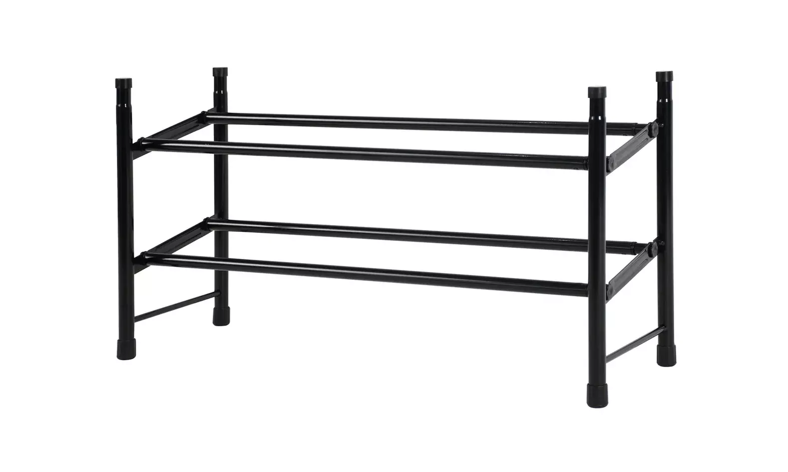 Expandable Free Standing Shoe Rack, 2-Tier Holds Up To 10-Pairs