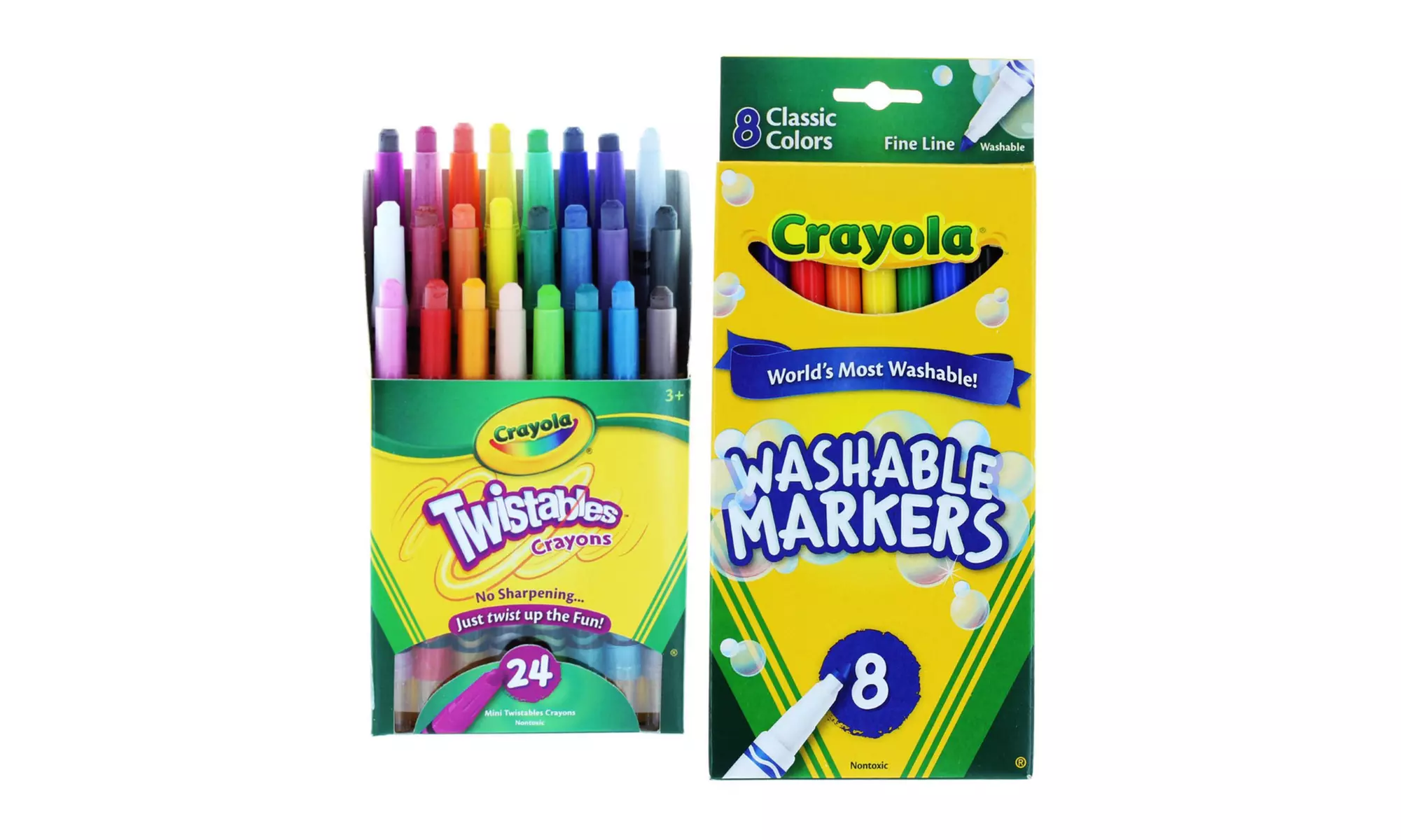 Crayola Mini Twistables Crayons and Fine-Line Washable Markers Kit  (32-Piece) - Primary Image