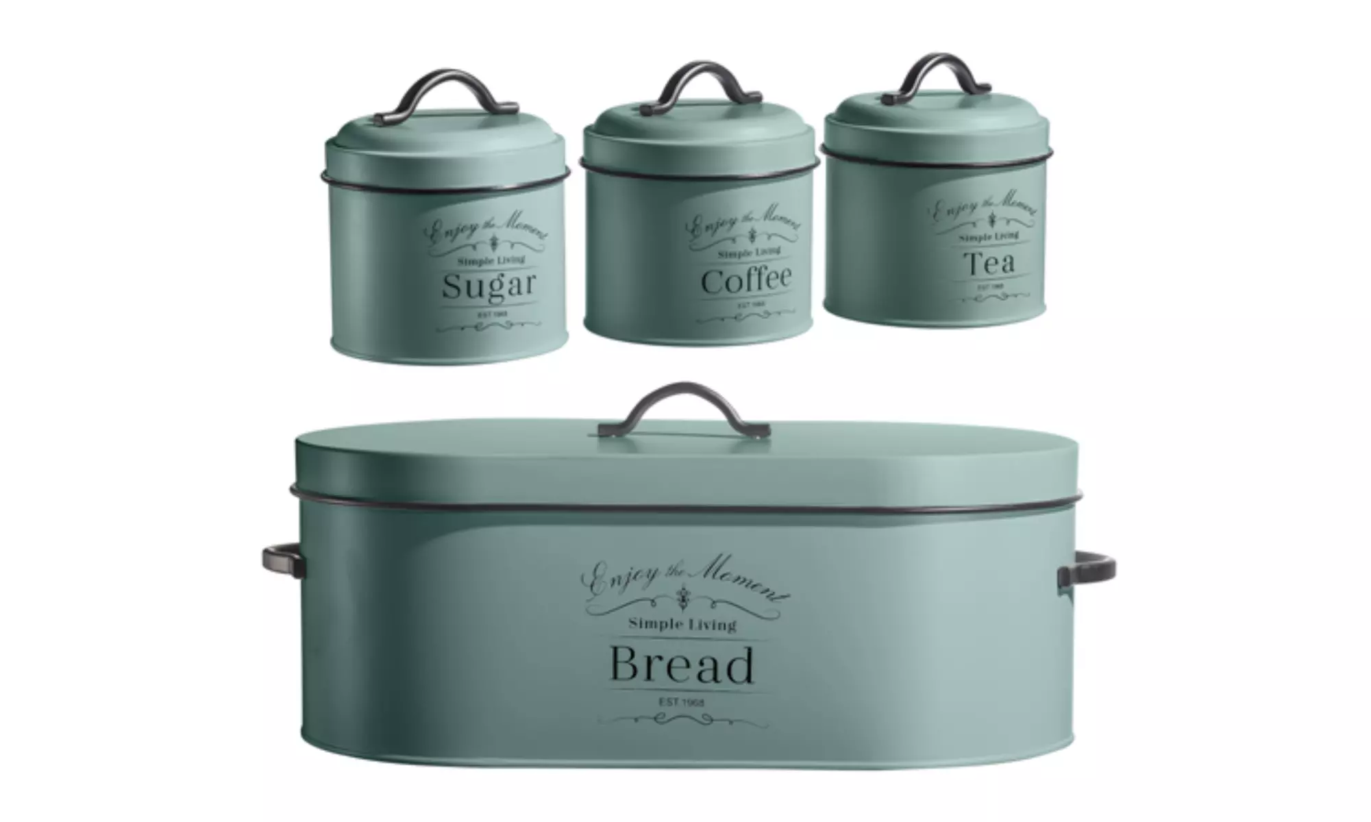 Herzberg 3er- oder 4er-Set Aufbewahrungsdosen im Retro-Stil