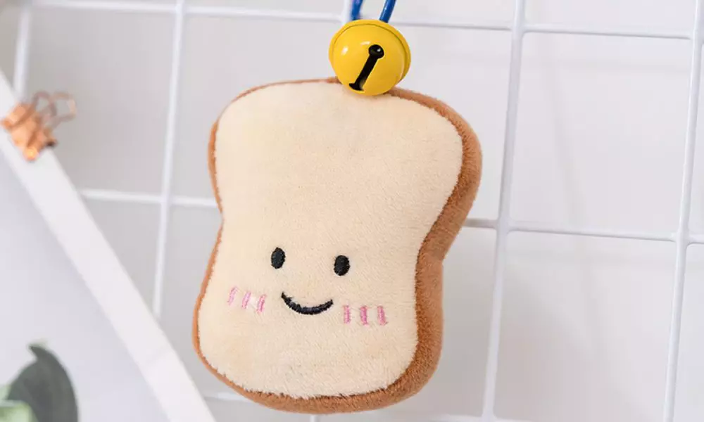 Kuscheliges Plüschtier im Lebensmitteldesign