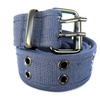 Image 8: High Quality Men Women Unisex 2 Holes Grommet Stitched Military Web Canvas Belt
