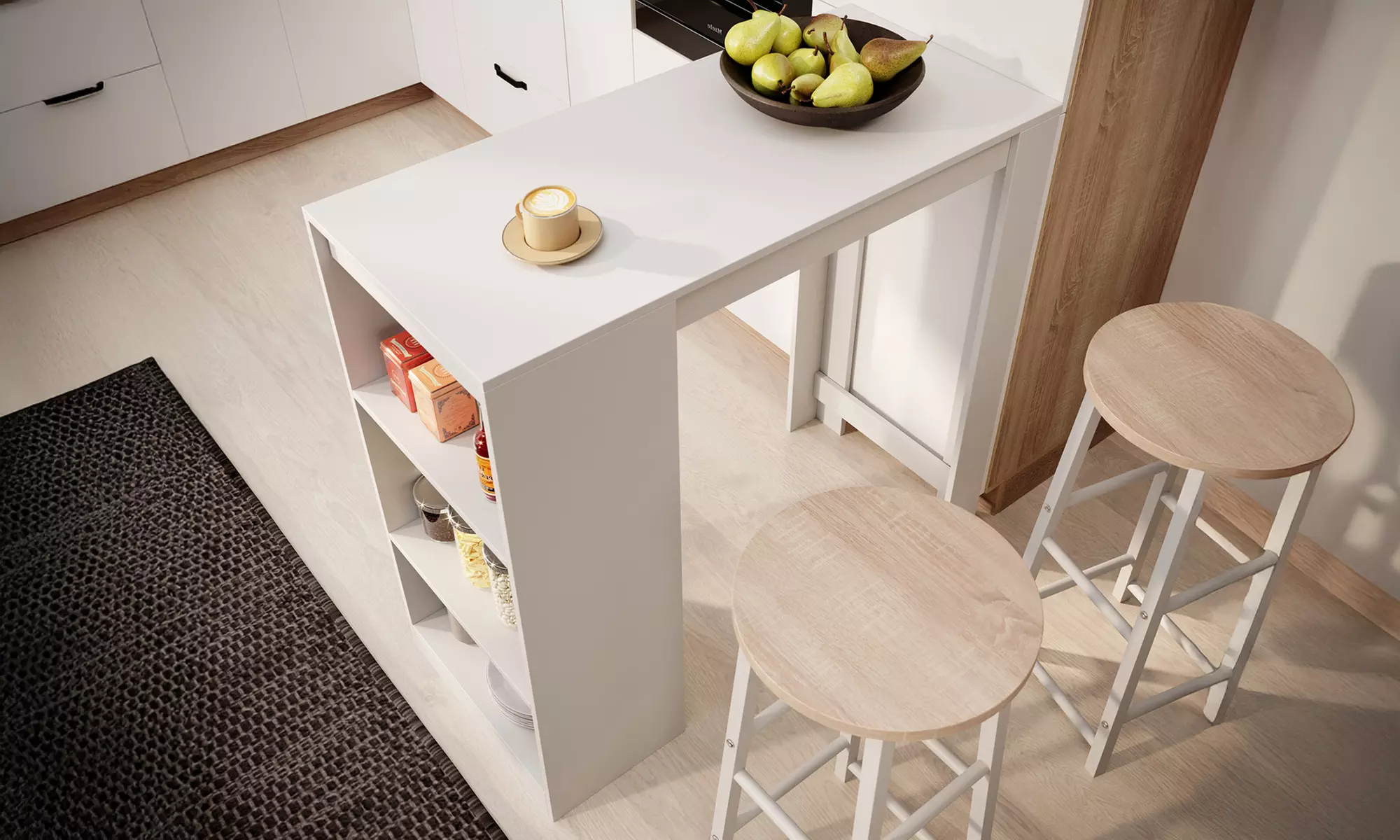 Stehtisch „Kyra“ opt. inkl. 2 Barhockern