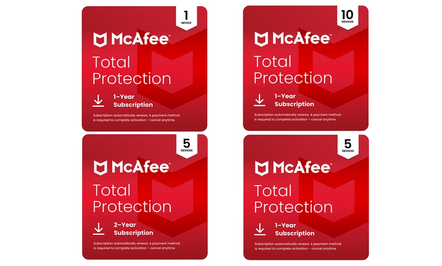 Image 1: McAfee Total Protection 1, 5, or up to 10 Devices | 1-or 2-years