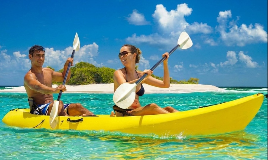 Alquiler de kayak individual 1 h para 1, 2 o 4 personas