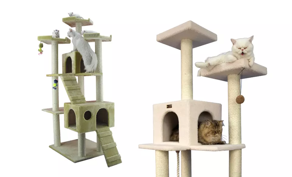 57", 65", or 74" Deluxe Cat Tree. Free Shipping and Returns. - Primary Image