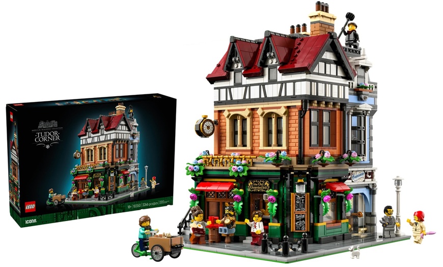 Image 1: LEGO Icons Tudor Corner 10350