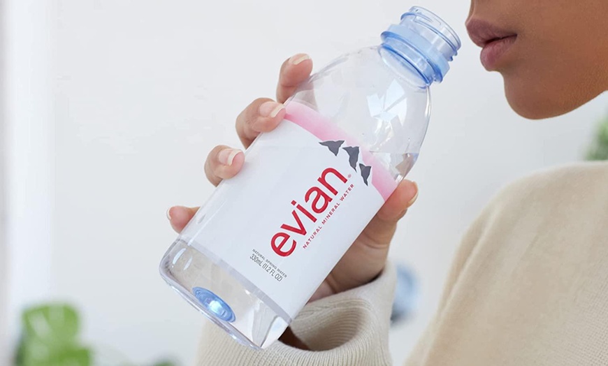 Image 2: Evian Natural Mineral Water - 24 Pack of 330ml Bottles