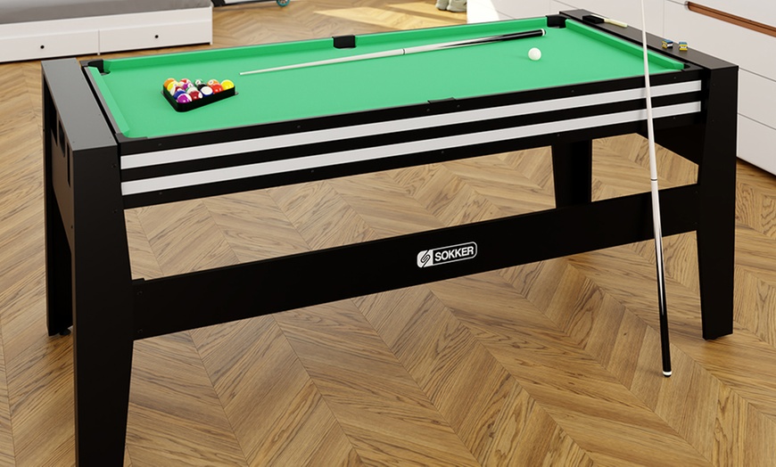 Image 1: Mesa o tablero multijuegos para niños y adultos de Sokker