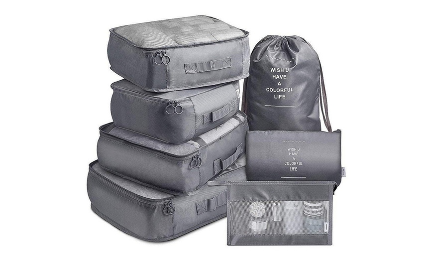 Image 9: 7Pcs Travel Packing Organizers
