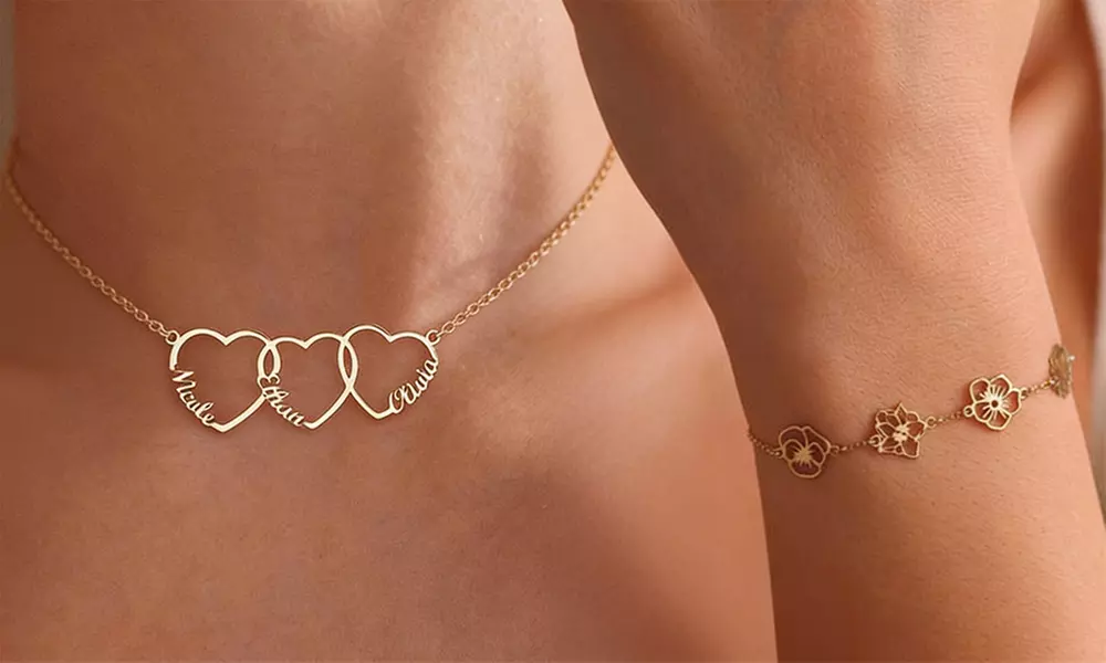 Custom Mother's Day Necklace or Bracelet with Multiple Options