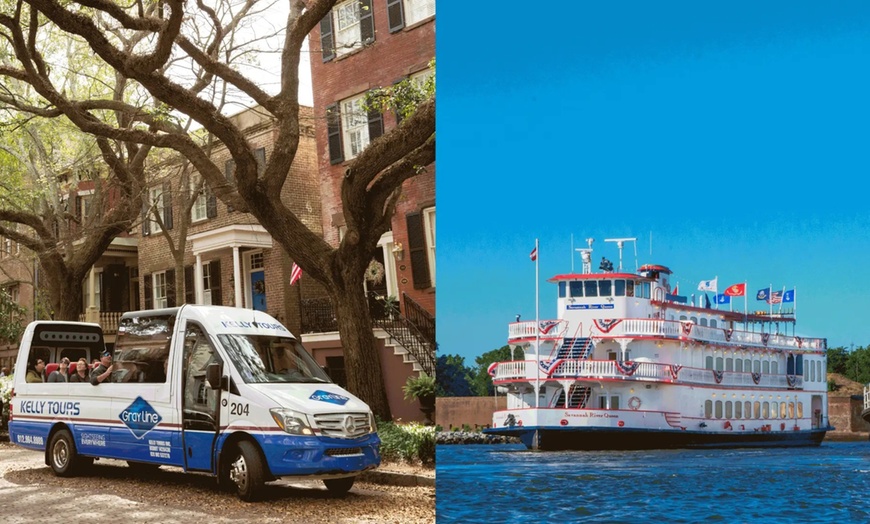 Image 1: 3-Hour Savannah Land & Sea Tour w/ Expert Guides: Adult & Child Ticket