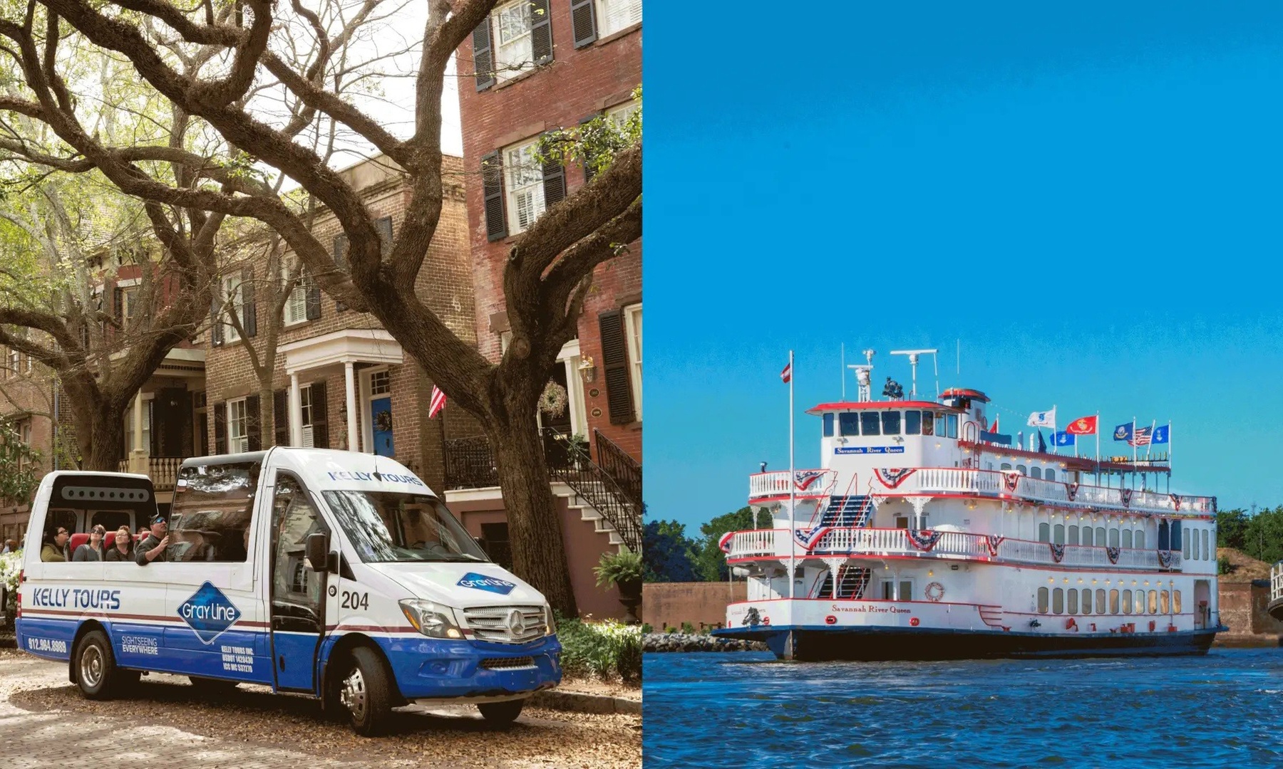 3-Hour Savannah Land & Sea Tour w/ Expert Guides: Adult & Child Ticket