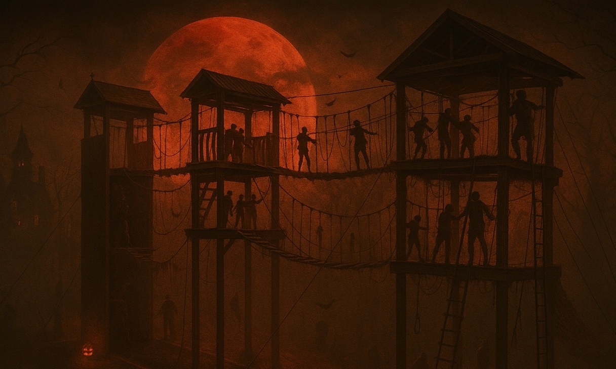Halloween Aerial Ropes Course Adventure – Tigertail Lake