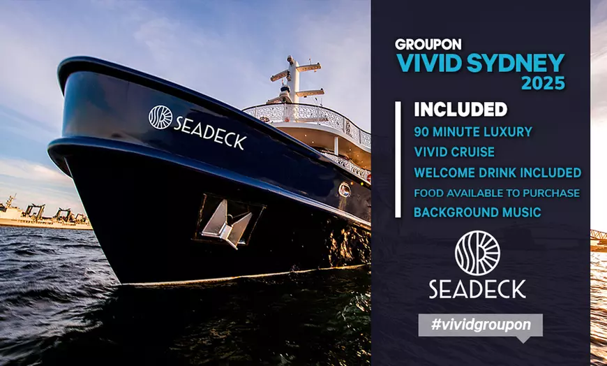 Image 1: VIVID Sydney SEADECK Cruise on May 24 or June 5, 2025