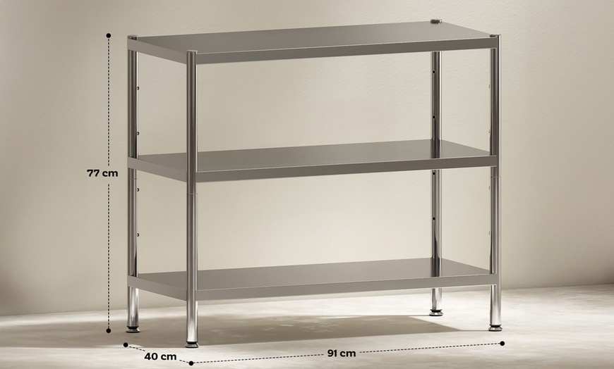 Image 14: HomCom Kitchen Shelving Units - Organised Storage with Style