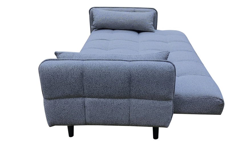 Image 2: DS Living Bello 2 Seater Sofa Bed in Grey or Silver