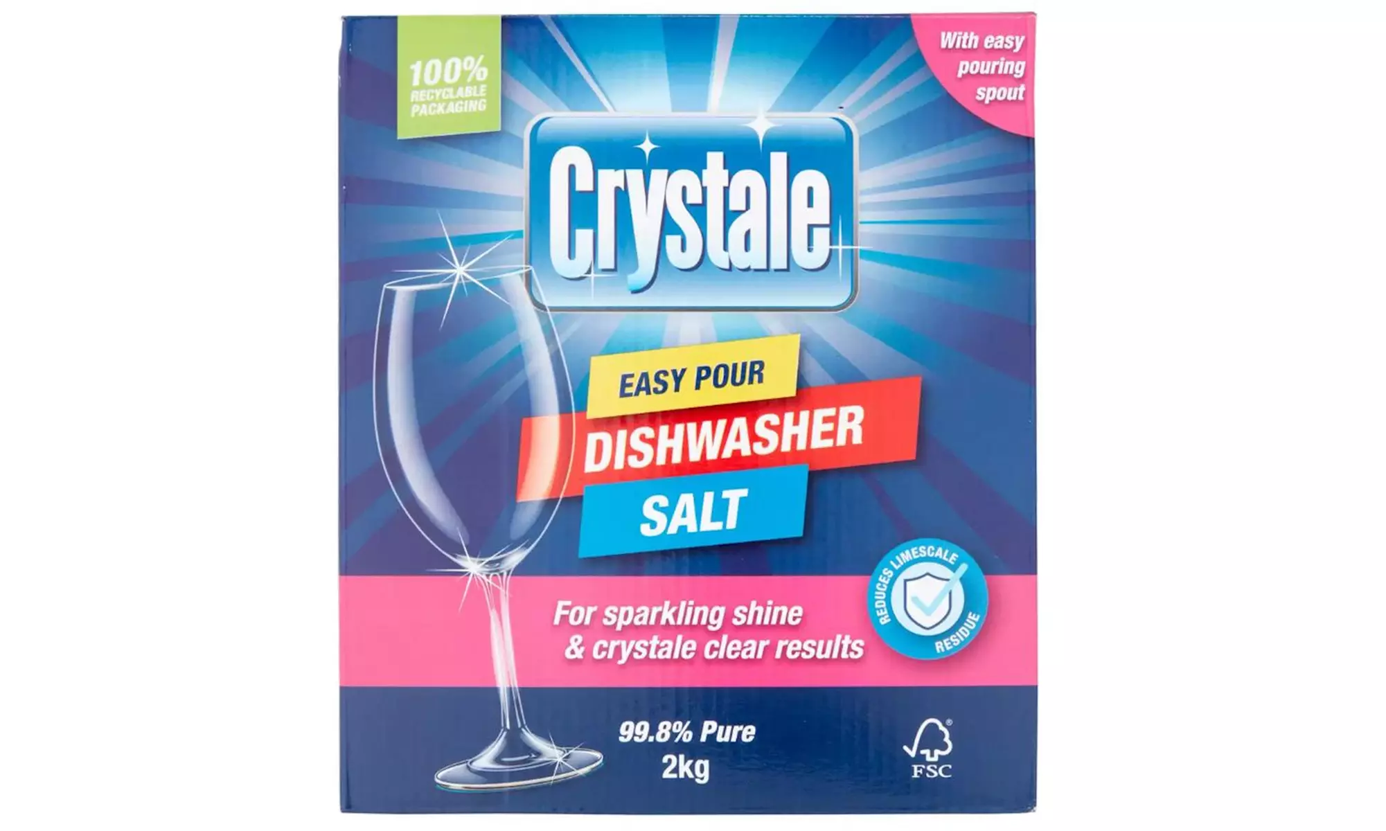 Four Packs of Crystale Dishwasher Salts 2Kg