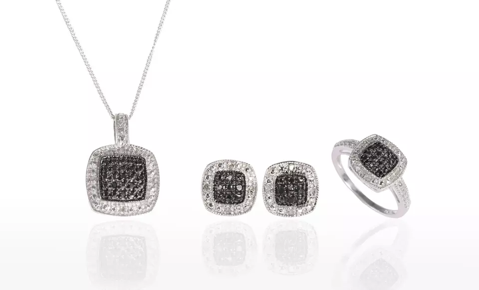 $19 for Squared Diamond Jewelry ($129 List Price). 16 Options Available. Free Shipping and Free Returns. - Second Medium