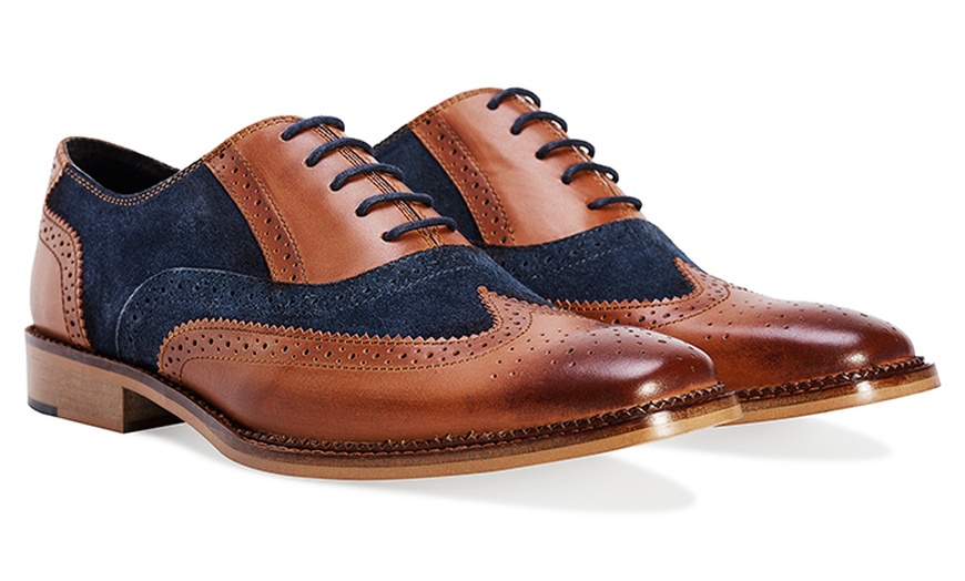 Image 7: Two Tone Leather Oxford Brogues