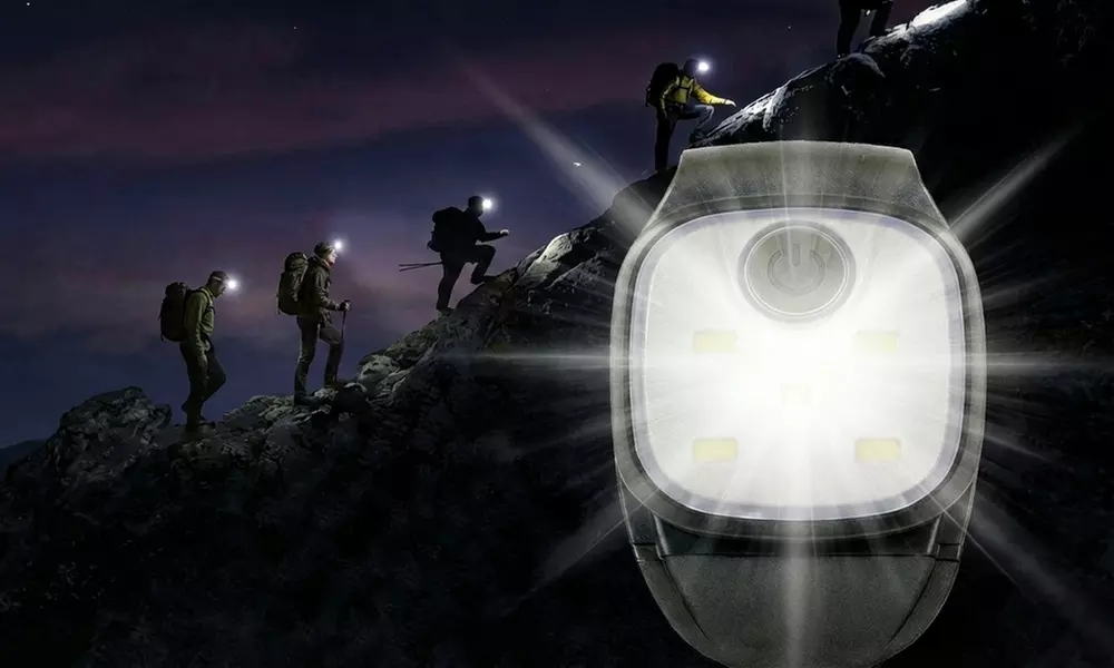 2x USB-aufladbare LED-Kappenlampen mit Clip