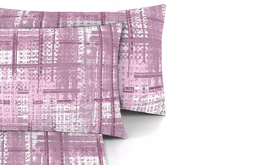 Completo Lenzuola No Stiro, Microfibra effetto Seta, Made in Italy