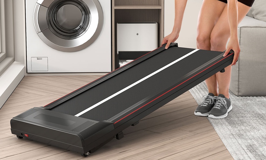 Image 4: Under Desk Electric Treadmill with Optional Mat