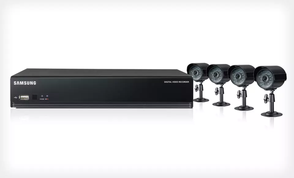 $299.99 for a Samsung Four-Channel DVR Security System ($385.04 List Price). Free Shipping and Free Returns. - Primary Image