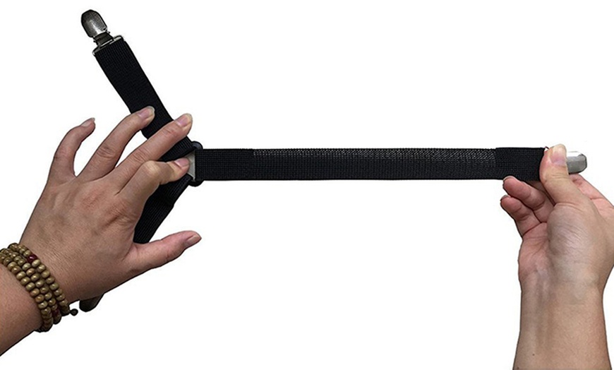 Image 5: 4pcs Triangle Bed Sheet Mattress Holder Fastener Grippers Clips Straps Suspender